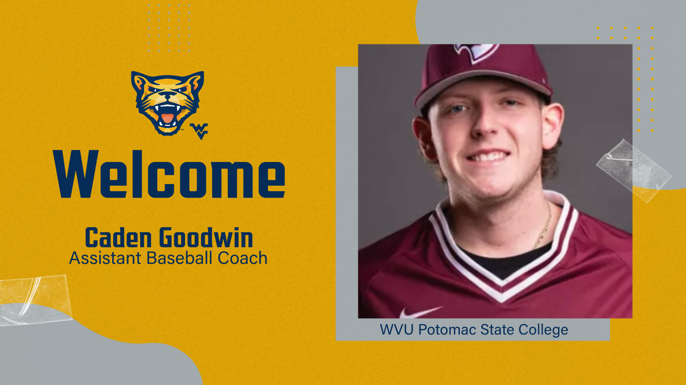 Former Catamount Caden Goodwin Returns to Potomac State Baseball Coaching Staff